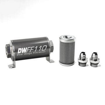 DeatschWerks In-Line Fuel Filter Kit -8AN 100 Micron 110mm DW-8-03-110-100K-8 639,99 zł