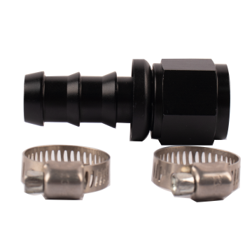 Złączka przewodu Pulsar PSR Push Lock Barb 10AN prosta aluminium z obejmami