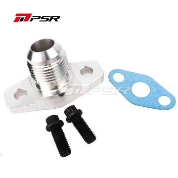 Pulsar PSR Oil Drain Flange Kits for Small Frame Turbos with 10AN Thread