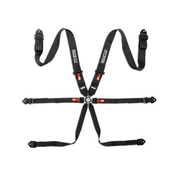 Pasy bezpieczeństwa Sparco BRN0054B0.N Competition H-3 6 punktowe FIA 8853-2016 czarny