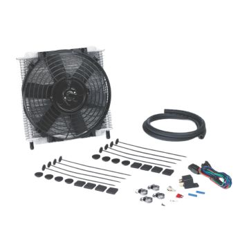 Davies Craig DC691 zestaw chłodnicy oleju skrzyni biegów 30 Plate 10" Fan Combo 12V