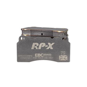 DP81110RPX Sportowe klocki hamulcowe RP-X Racing EBC Brakes Aston Martin DB7 Vanquish Chrysler USA Viper SRT-10 Daimler Super V8 DE TOMASO Pantera 90 Si Dodge USA SRT Viper Viper SRT-10 Viper Ferrari F40 F50 Jaguar XJR XK8 XKR LAMBORGHINI Diablo Murcielag