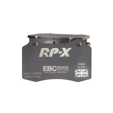 DP81140RPX Sportowe klocki hamulcowe RP-X Racing EBC Brakes Alfa Romeo 147 156 GTV Spider BUGATTI EB110 Chrysler USA Viper Citroen DS3 Dodge USA Viper DS DS3 Ferrari 360 F430 Fiat Coupe Ford Focus Mk1 KTM Lancia Lotus Esprit MG XPOWER SV Peugeot 208 Mk1 Q