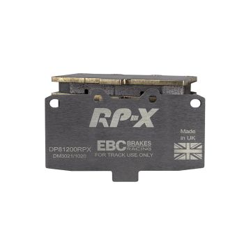 DP81200RPX Sportowe klocki hamulcowe RP-X Racing EBC Brakes Mitsubishi 3000 GTO Nissan Silvia S14 Silvia S15 Skyline R32 Skyline R33 180SX 200SX S14 300ZX GZ32 300ZX Z32 Subaru Impreza Impreza Prodrive P1 Impreza 22B Impreza GB270 Nissan Skyline R32 Skyli