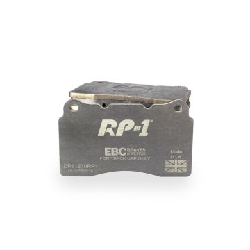 DP81210RP1 Sportowe klocki hamulcowe RP-1 Racing EBC Brakes Alfa Romeo 147 156 159 166 Brera Giulietta Spider Chevrolet Camaro Ford Mustang Mitsubishi Lancer Evo 5 6 7 8 9 X Opel Astra Insignia Subaru Impreza WRX Toyota GT86 Tesla Model S X Saab 9-5 Volvo