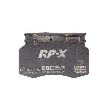 DP81539RPX Sportowe klocki hamulcowe RP-X Racing EBC Brakes Alpine A110 A110 S Chevrolet HHR Opel Corsa D OPC Corsa E OPC Renault Clio Mk3 Megane Coupe Mk3 VAUXHALL Corsa D VXR Corsa E VXR Chevrolet Cobalt HHR A110 R Clio Mk3 RS Megane Hatch Mk2 R26 Megan