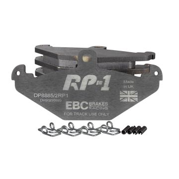 DP8885/2RP1 Sportowe klocki hamulcowe RP-1 Racing EBC Brakes Lotus 340R Elise Series 1 Elise Series 2 Elise Series 3 Europa Exige Series 1 Exige Series 2 Opel Speedster STRATHCARRON Tesla Roadster VAUXHALL VX220 VXR220 Lotus 2-Eleven Elise Exige Tesla Roa
