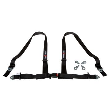 DriftShop 4 Point Harness 2" Black Road Approved ECE