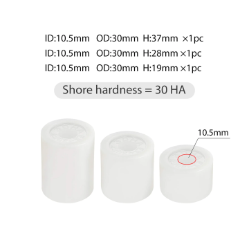 Zestaw Białych Elastomerów do Pedałów 30 HA SIMSONN Simracing Symulator