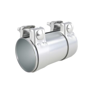 Łącznik rur układu wydechowego z obejmami 76mm 3”