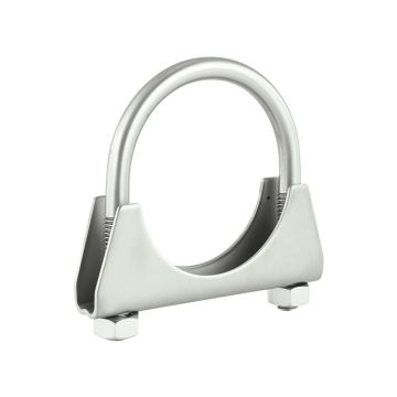 Obejma opaska wydechu nierdzewna SS304 typ U 90mm 3.5"  
