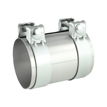 Łącznik rur nierdzewny SS304 układu wydechowego z obejmami FMIC.EU 89mm 3.5"