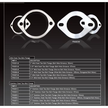 Flansza wydechowa nierdzewna XForce 3" 2 Bolt