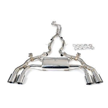 Aktywny układ wydechowy z klapami Cat-Back FMIC.Pro BMW X3M X4M F97 F98 3.0L S58 2019-2023