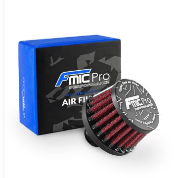 Stożkowy filtr odmy FMIC.Pro średnica montażowa 12mm czerwony