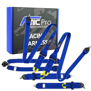 Pasy sportowe pod HANS FMIC.Pro FIA 2031 8853-2016 6-punktowe (2+3)"x 3" Niebieskie