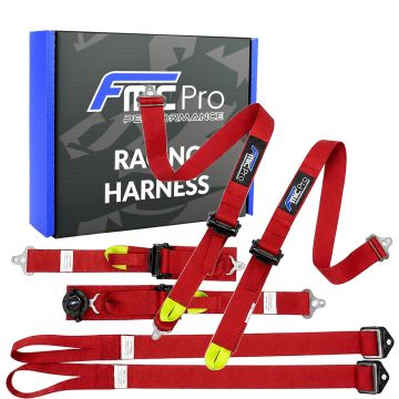 Pasy sportowe typu Formula FMIC.Pro FIA 2031 8853-2016 6-punktowe 2"x 2" Czerwone