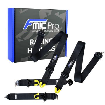 Pasy sportowe FMIC.Pro FIA 2031 8854/98 4-punktowe 3"x 3" Czarne