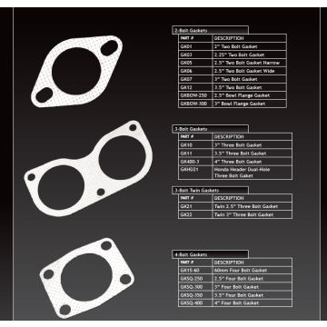Uszczelka wydechu XForce 2.5" 2 Bolt