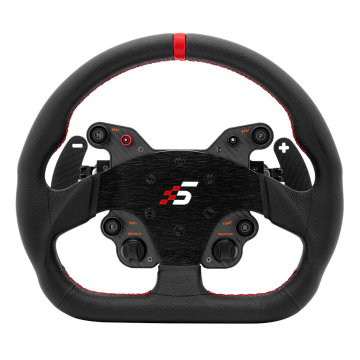 Skórzana Kierownica GT1 330mm Typ D SIMAGIC Łopatki Zmiany Biegów Symulator Simracing