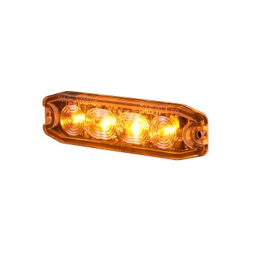 Lampa Ostrzegawcza Kogut LED Purelux Strobe Ultra Slim 12V 24V 96mm 8W