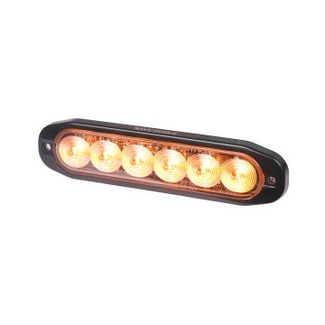 Lampa Ostrzegawcza Kogut LED Purelux Strobe Ultra Slim 12V 24V 118mm 12W