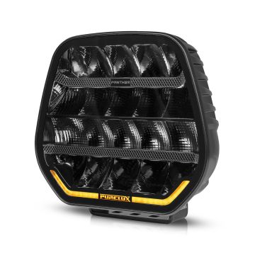 Dodatkowa Lampa Pomocnicza LED Purelux Panther 9 Czarna Okrągła 23cm 210W