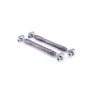 IRP aluminiowe regulowane tylne drążki prowadzące z łożyskami Fluro Motorsport do BMW E8x E9x F2x F3x szare