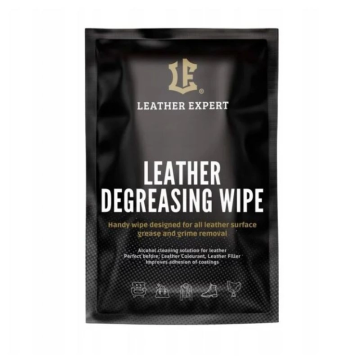 Leather Expert Degreasing Wipe chusteczka odtłuszczająca do skóry gładkiej 18x20cm