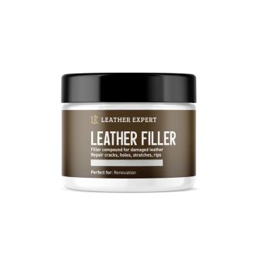 Leather Expert Leather Filler White biała elastyczna szpachla do naprawy ubytków i pęknięć w skórze 25ml