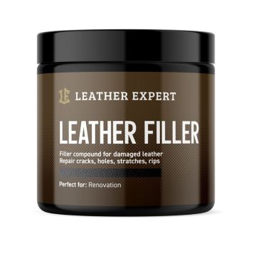 Leather Expert Leather Filler Black czarna elastyczna szpachla do naprawy ubytków i pęknięć w skórze 250ml