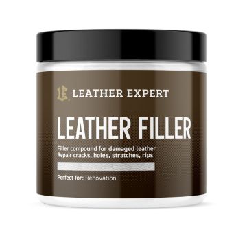 Leather Expert Leather Filler White biała elastyczna szpachla do naprawy ubytków i pęknięć w skórze 250ml