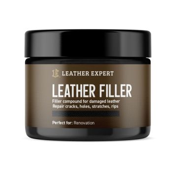Leather Expert Leather Filler Black czarna elastyczna szpachla do naprawy ubytków i pęknięć w skórze 50ml