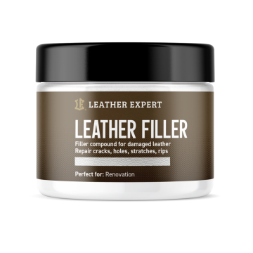 Leather Expert Leather Filler White biała elastyczna szpachla do naprawy ubytków i pęknięć w skórze 50ml