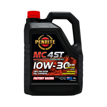 Olej silnikowy motocyklowy Penrite MC-4ST 10W-30 100% PAO ESTER Full Synthetic 4L