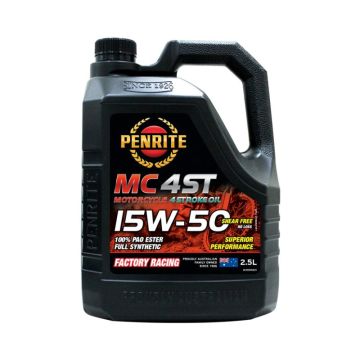 Olej silnikowy motocyklowy Penrite MC-4ST 15W-50 100% PAO ESTER Full Synthetic 2.5L