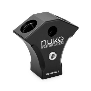 Nuke Performance Y-Block Adapter Fitting AN-8 ORB 3x