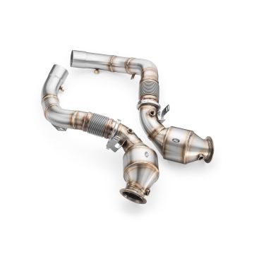 Downpipe BMW M5 F90 z katalizatorem HJS 300 CPSI EURO 6