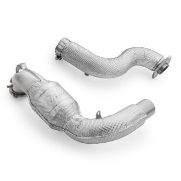 Downpipe RM Motors do Mercedes Amg A35 GPF W177 z Tłumikiem i Osłoną Termiczną