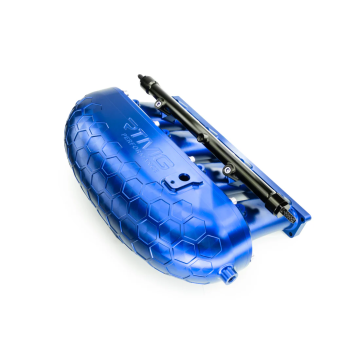 RTMG Performance Aluminiowy Kolektor Dolotowy Billet V2 Delete Kit 2.0 TSI TFSI EA888 Gen 4 Niebieski