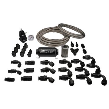 PTFE Return Plumbing Kit 8AN Feed 6AN Return DeatschWerks for Toyota Supra A90 / BMW M3 / M4