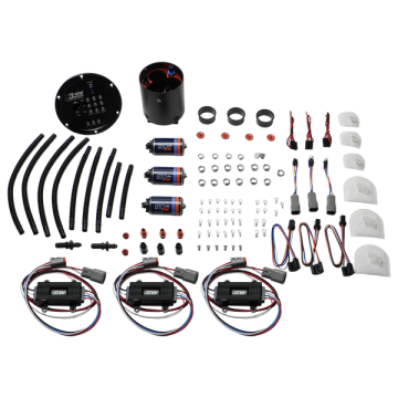 X3 Moduł potrójnych pomp DW810 bezszczotkowych z kontrolerami DeatschWerks Nissan GT-R R35 2009-2024
