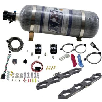 Direct Port Plate System with 12Lb Composite Bottle for Ford Coyote Engine Nitrous Express NX 20956-12
