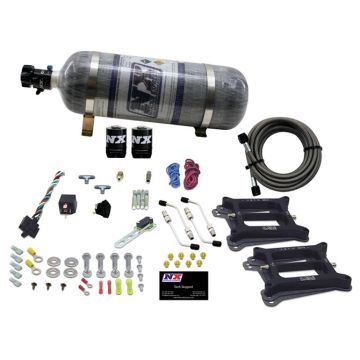Dual 4150 Conventional Plate System Gasoline Stage 6 50-300Hp with 12Lb Carbon Bottle Nitrous Express NX 30240-12 USA-NX-30240-12 8 489,99 zł