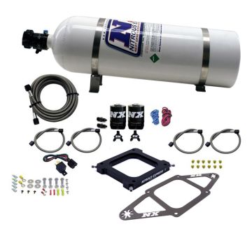 4500 Assassin Plate Gasoline Stage 6 50-300Hp with 15Lb Bottle Nitrous Express NX 67070-15