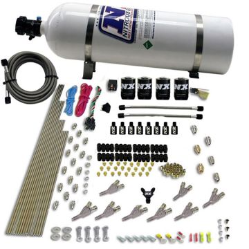 8 Cylinder S.T.D Annular Nozzle Direct Port 4 Solenoids Carburted Applications with 15Lb Bottle Nitrous Express NX 80018-15 USA-NX-80018-15 8 849,99 zł