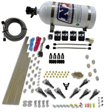 8-Cyl Shark Direct Port 4 Solenoids with 10LB Bottle (200-500Hp Jetting) 10LB Nitrous Express NX 90006-10 USA-NX-90006-10 7 759,98 zł