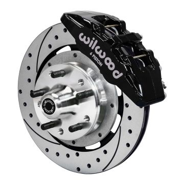 Wilwood 140-12947-D Forged Dynapro 6 Przedni zestaw hamulcowy 12.19 wiercony czarny Ford