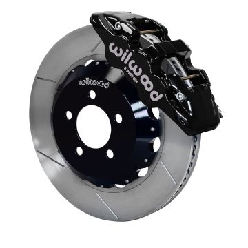 Wilwood 140-14067 AERO6 Big Brake Kit Przedni zestaw hamulcowy 14.25" Nacinany Czarny Dodge Chrysler