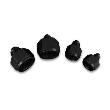 AN6 AN4 JIC Nypel adapter redukcyjny prosty żeńsko męski Czarny